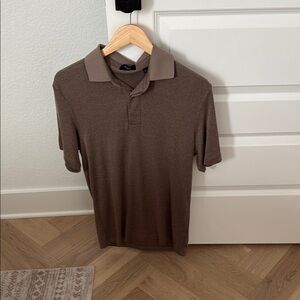 Theory Brown Polo Shirt